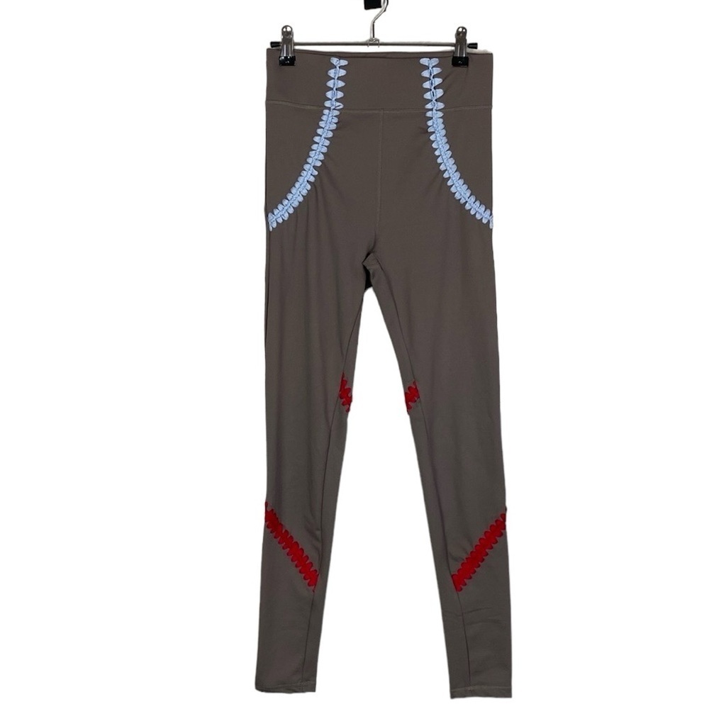 Carbon 38 full length embroidered leggings
